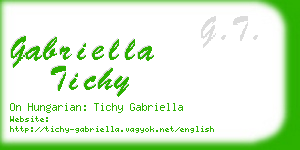 gabriella tichy business card